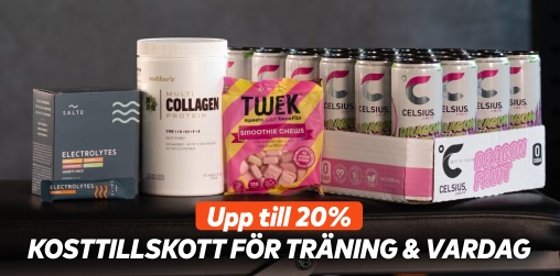 Kosttillskott & livsmedel  upp till 20 %
